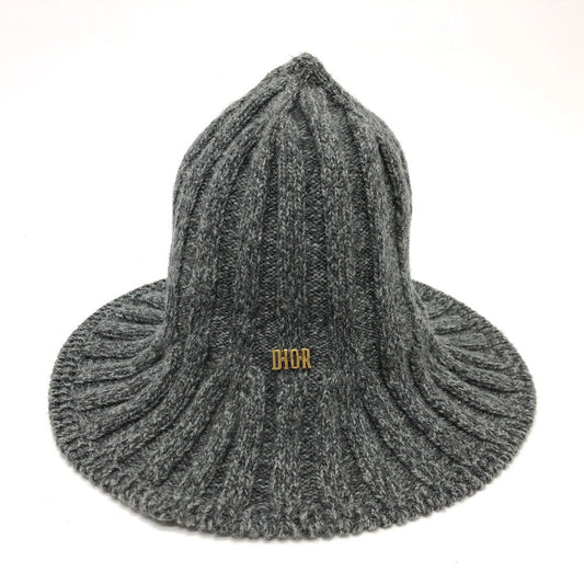 Dior Hat Wool Gray Tulip Women Handbag Logo Travel Bag
