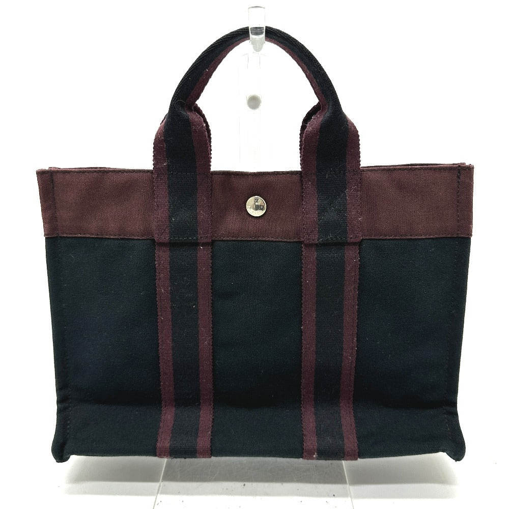 Hermes Handbag Fool Toepm Unisex Unisex Canvas Black Travel Bag G 231210 19