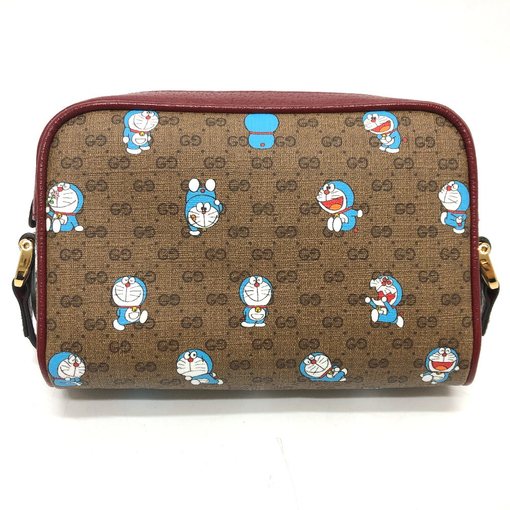 Gucci GG Supreme GG Supreme Doraemon Canvas Brown Shoulder Bag