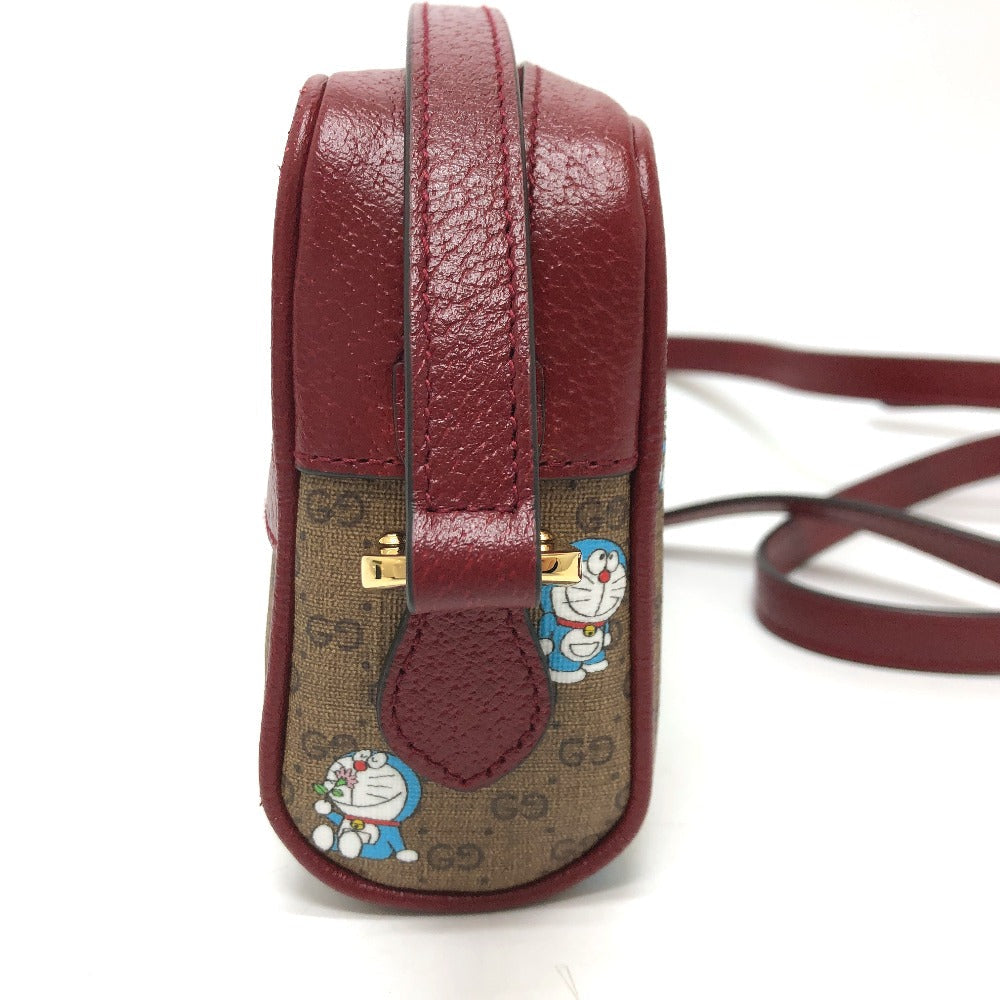 Gucci GG Supreme GG Supreme Doraemon Canvas Brown Shoulder Bag