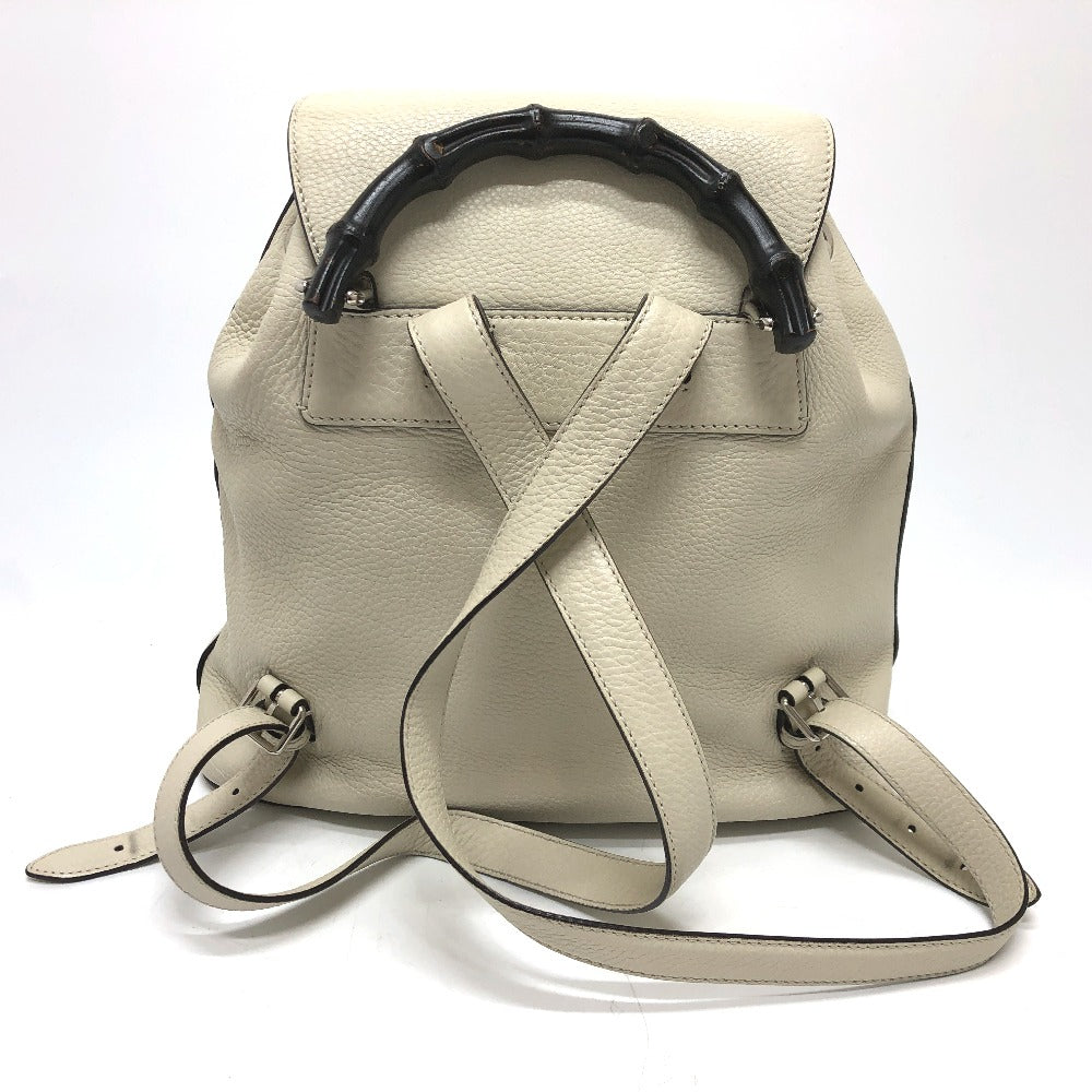Gucci Backpack Bamboo Backpack Leather White
