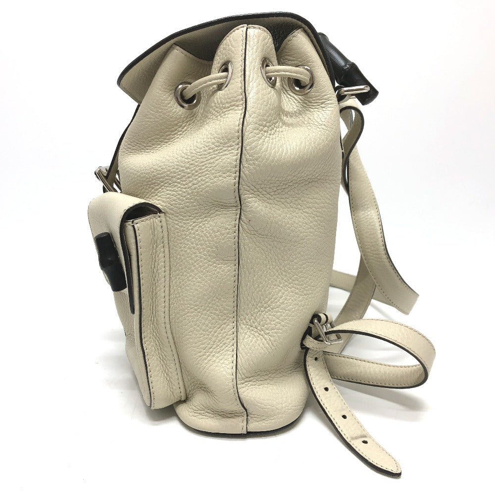 Gucci Backpack Bamboo Backpack Leather White