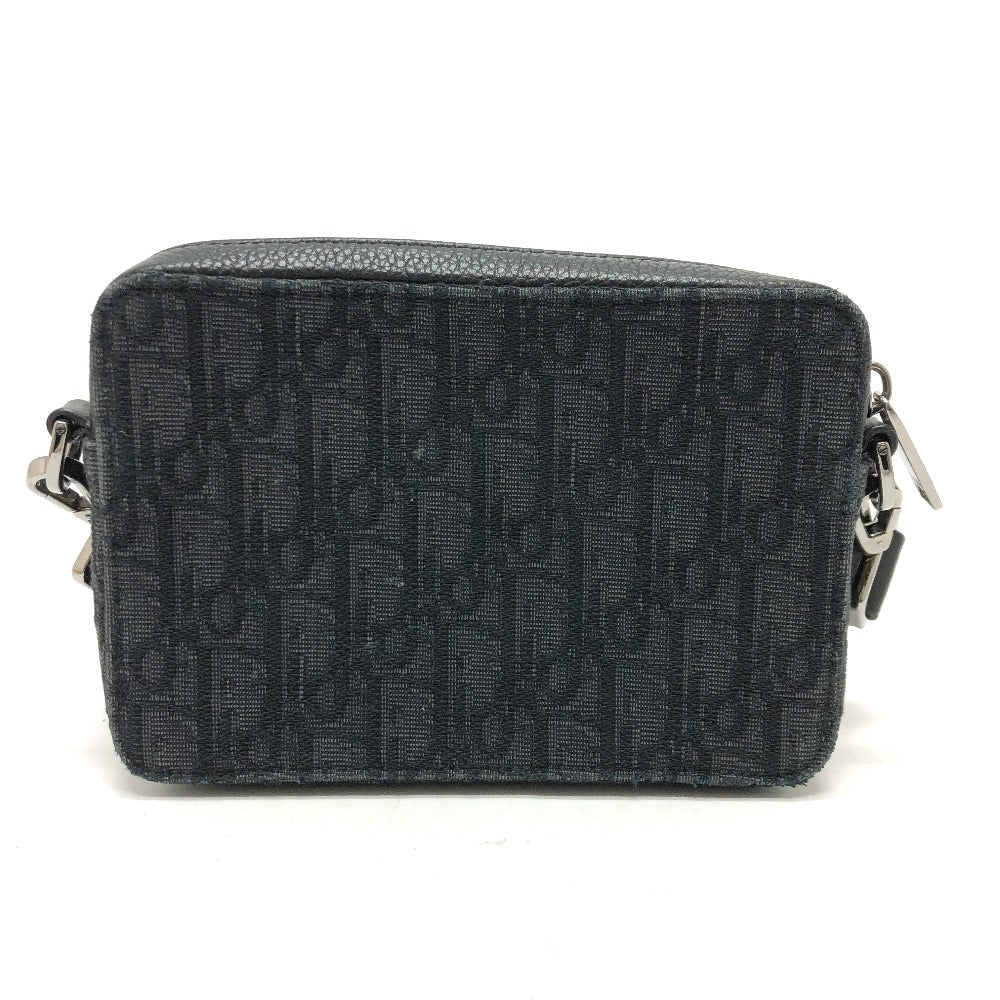 Dior Shoulder Bag Navy Oblique Messenger Pouch Mens Canvas