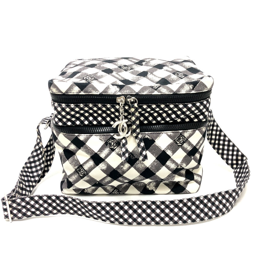 Chanel Check COCO Mark Cooler White Canvas Shoulder Bag