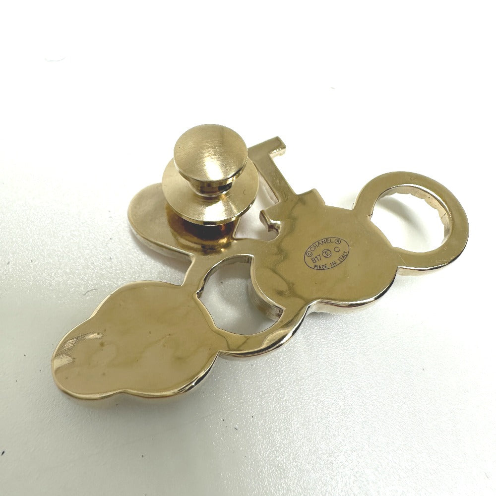 Chanel Brooch Faux Pearl I COCO logo Gold Handbag