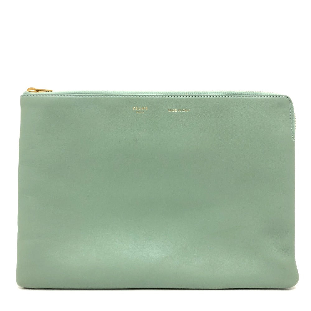 Clutch Bag Type Business Bag Women Leather Green