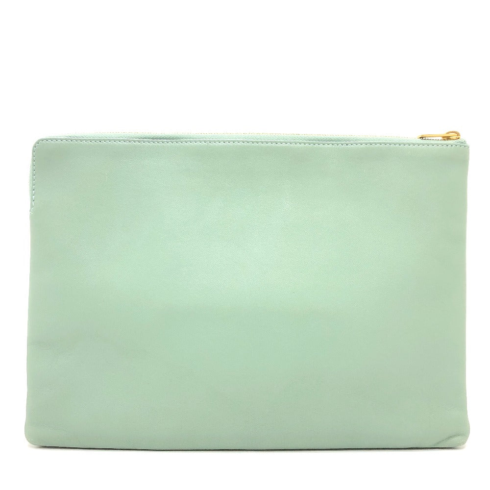 Clutch Bag Type Business Bag Women Leather Green
