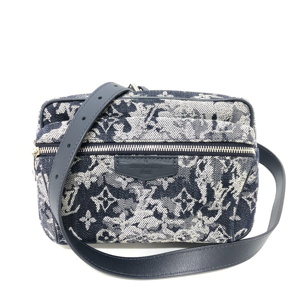 Louis Vuitton Sling M57281 tapestry Bum back Monogram Canvas Navy Crossbody Bag