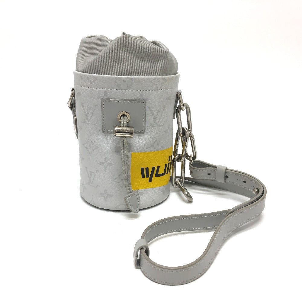 Louis Vuitton M44631 x chalk nano Monogram Canvas White Gray Shoulder Bag