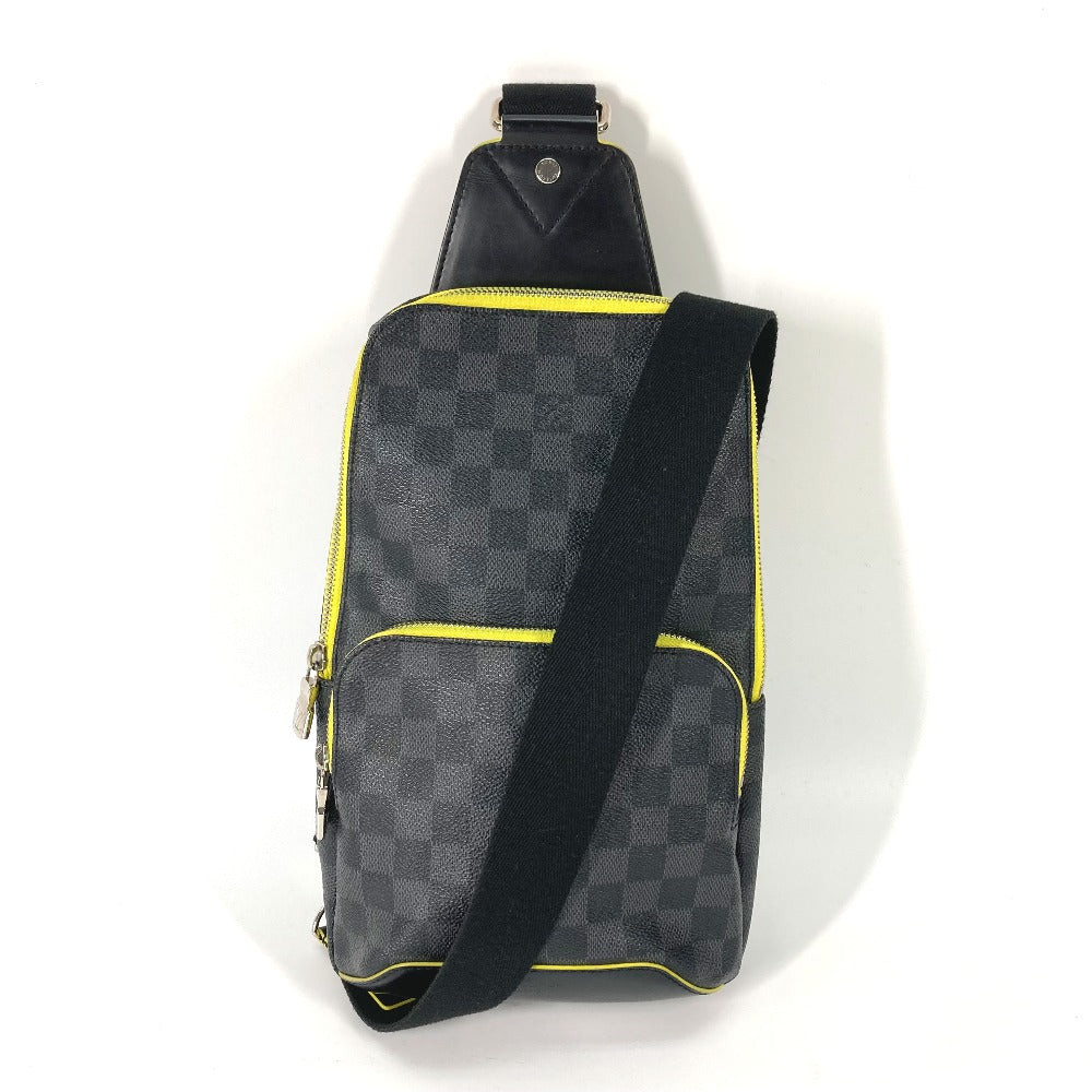 Louis Vuitton N42424 Damier Grafitto Damier Grafitte Canvas Black Crossbody Bag