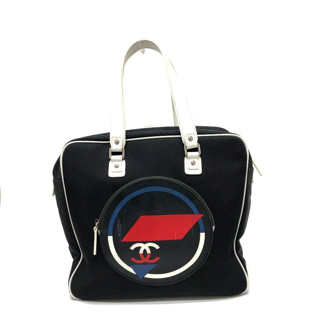 Chanel Airline CC COCO Mark Black Canvas Shoulder Bag