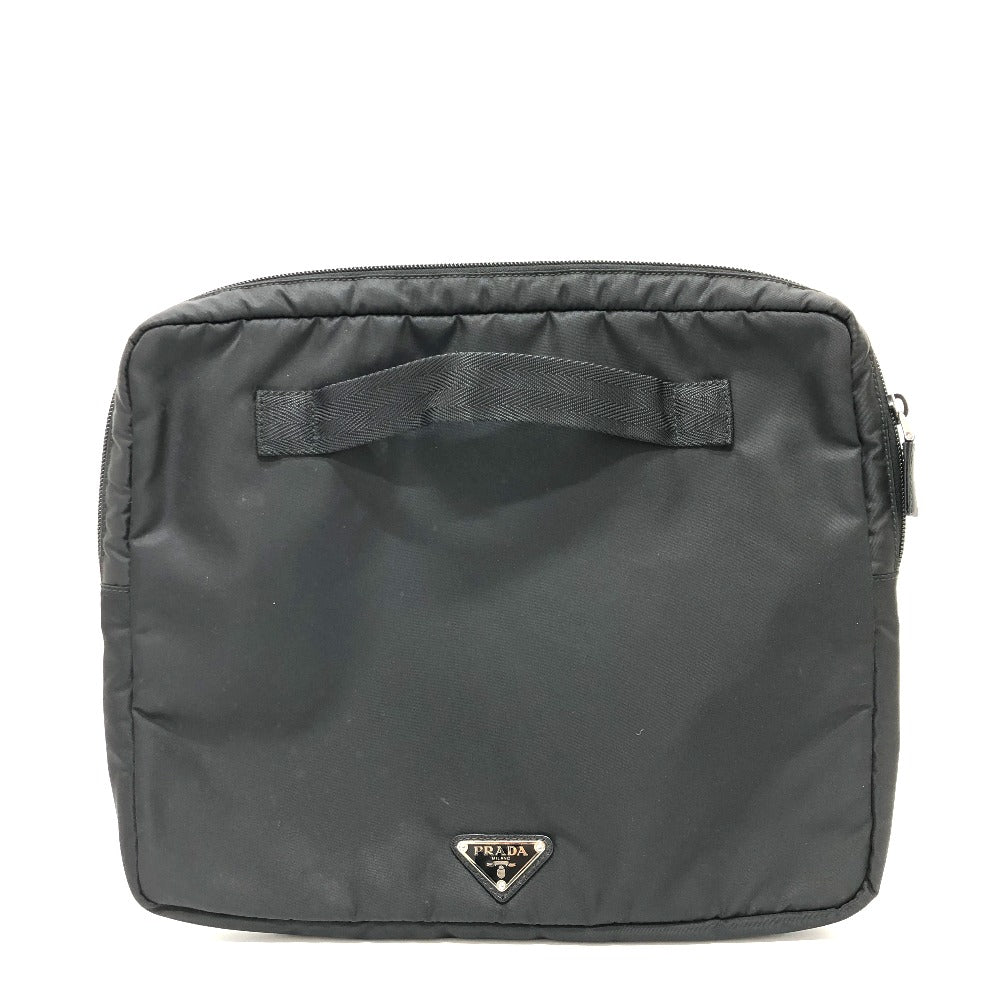 Clutch Bag Handbag Pc Case Triangle Unisex(Unisex) Nylon Black