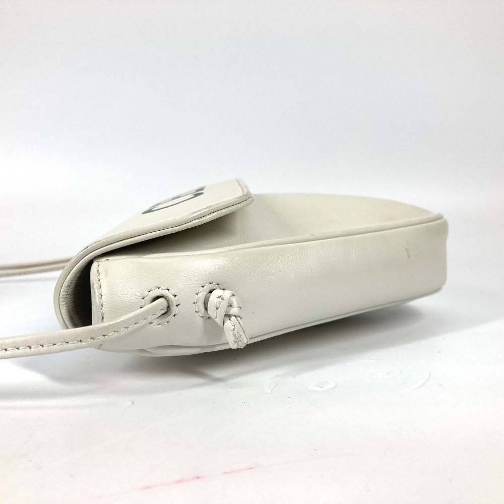 Shoulder Bag Triangle Triangle Women Leather White