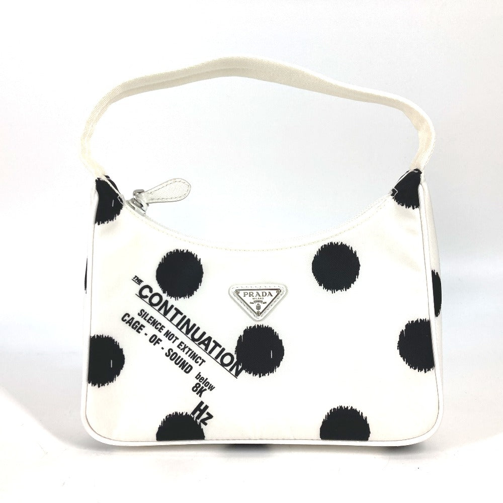 Shoulder Bag Re Edition Triangle Triangle Women Nylon White