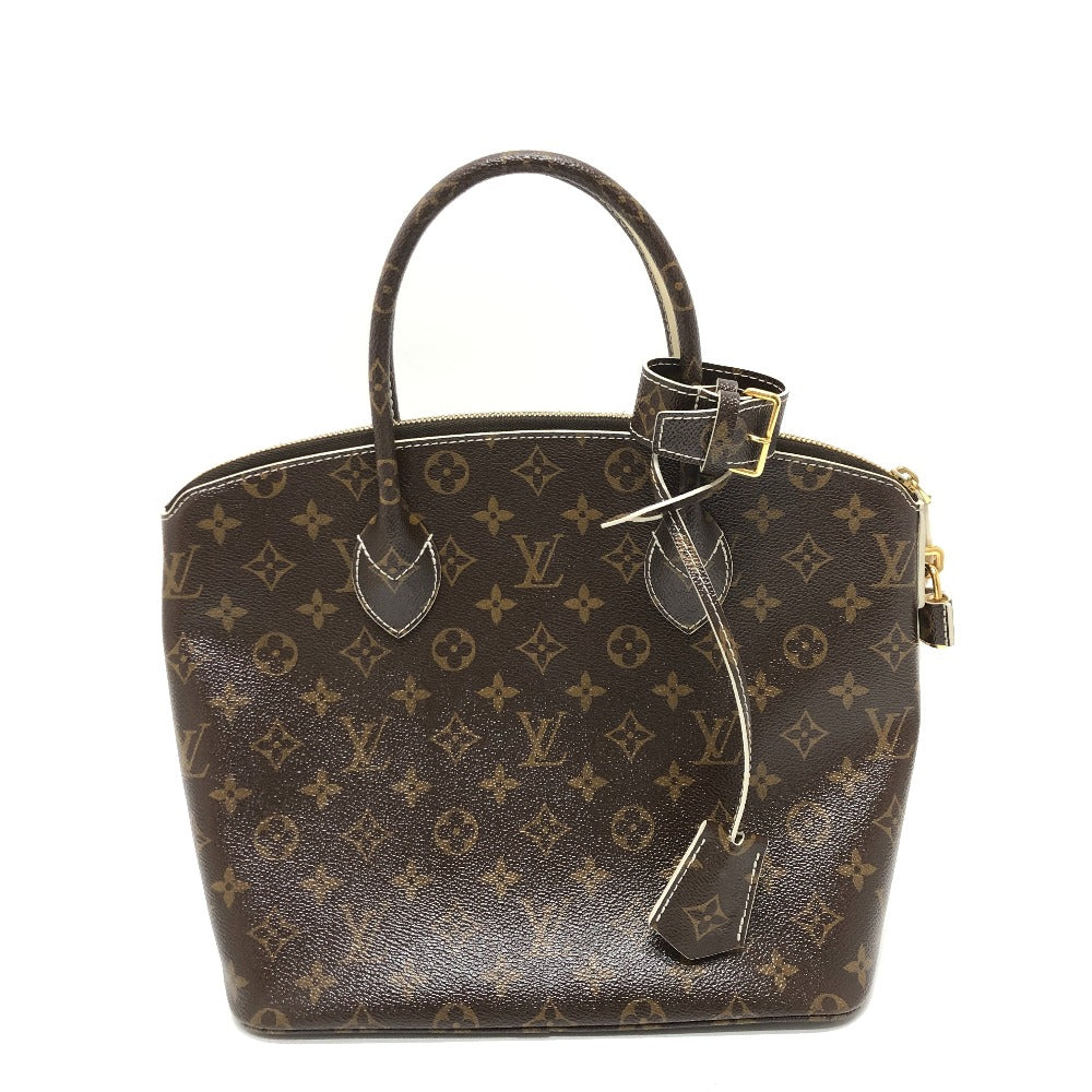 Louis Vuitton M40597 Shiny LockitPM Monogram Canvas Brown Handbag