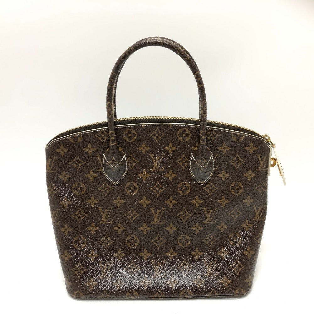 Louis Vuitton M40597 Shiny LockitPM Monogram Canvas Brown Handbag