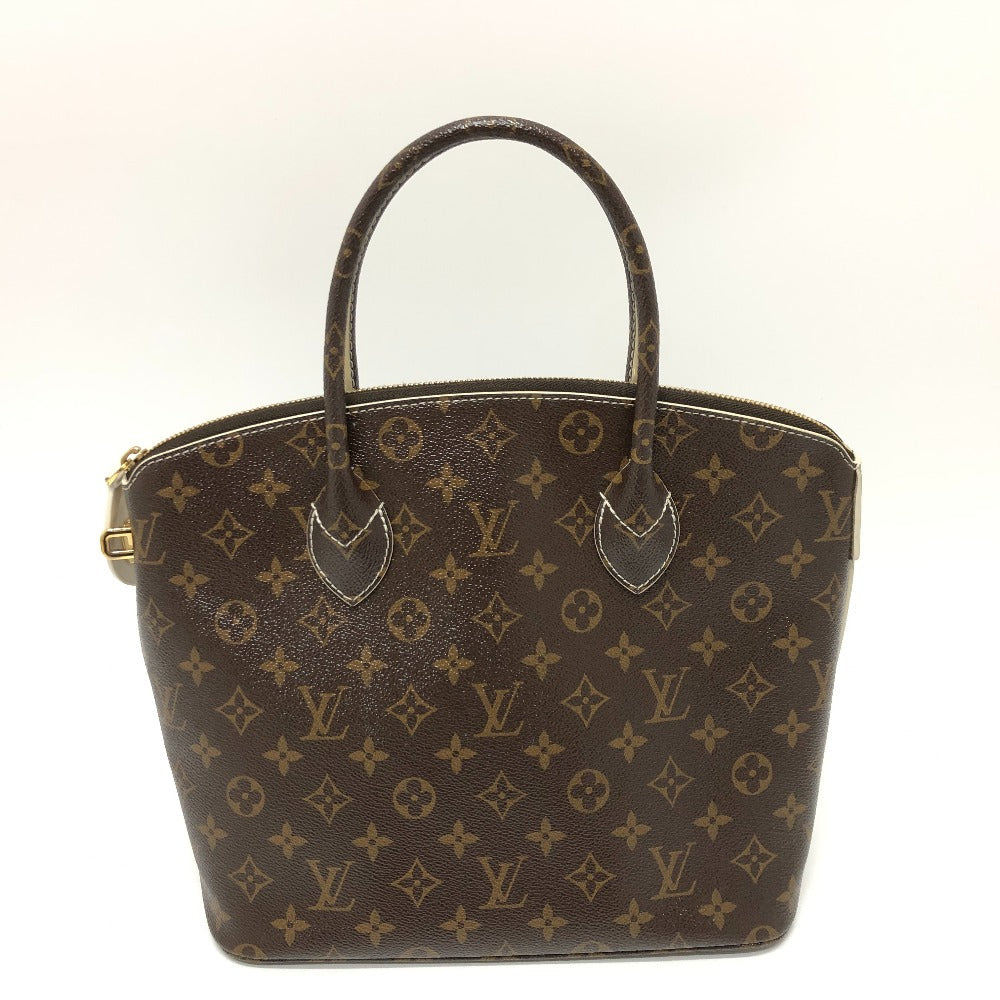 Louis Vuitton M40597 Shiny LockitPM Monogram Canvas Brown Handbag