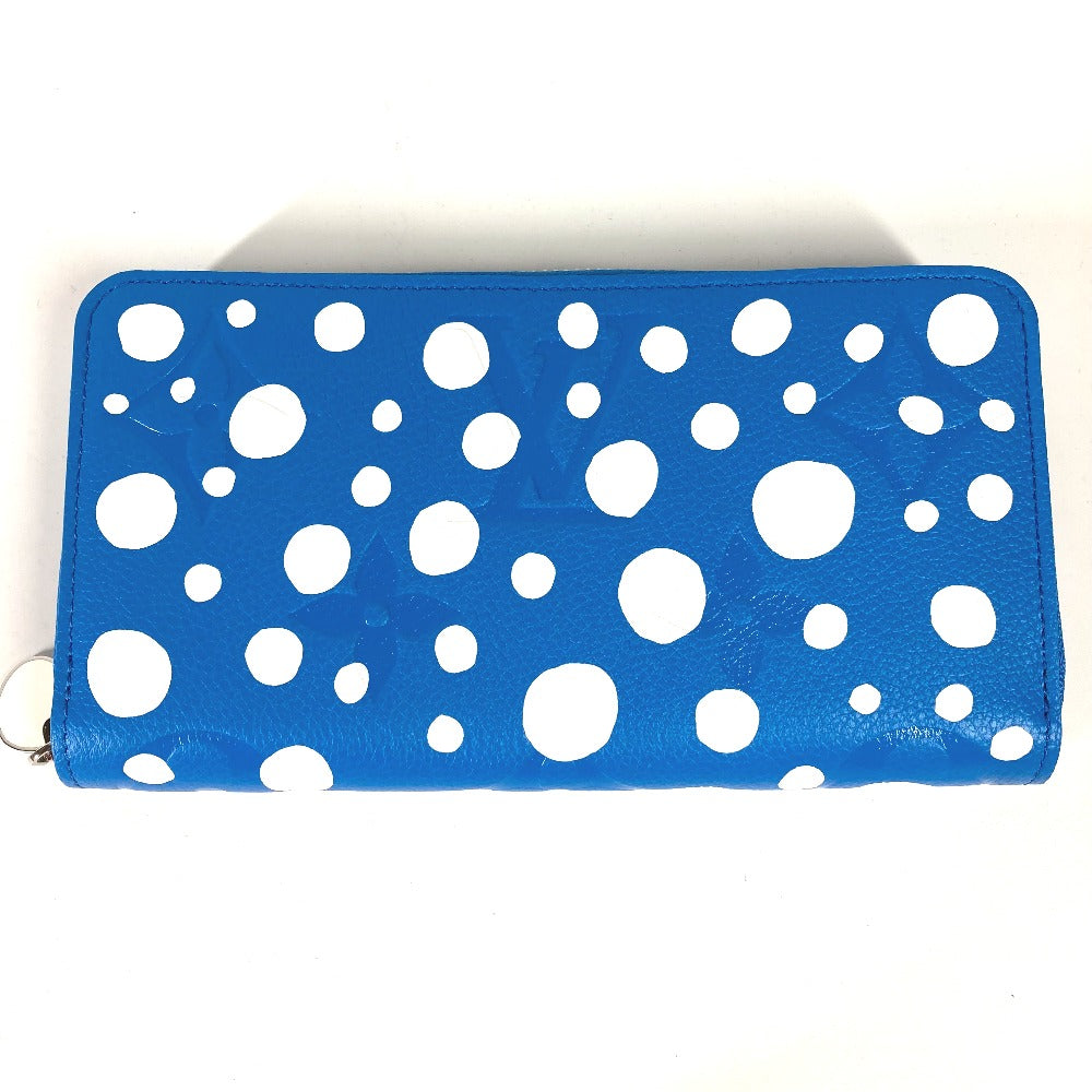 Louis Vuitton Long Purse M81954 Ann Platt Monogram Leather Blue Wallet Case