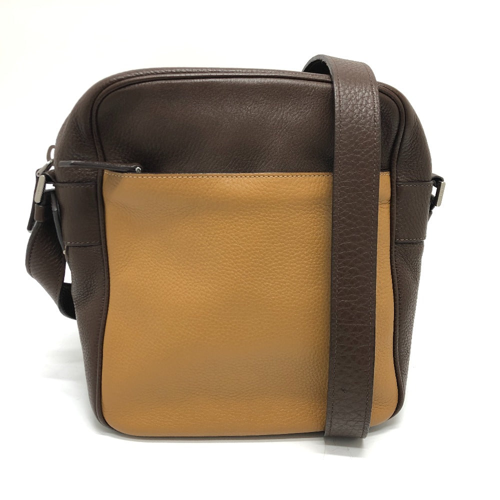 Shoulder Bag Triangle Logo By Color Women Leather Brown