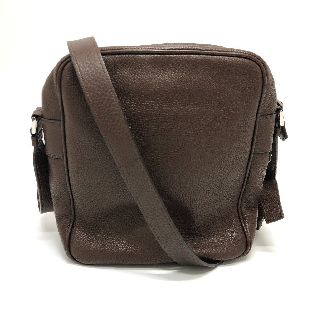 Shoulder Bag Triangle Logo By Color Women Leather Brown