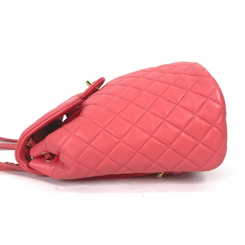 Chanel Backpack lambskin CC COCO Mark Matelasse Pink