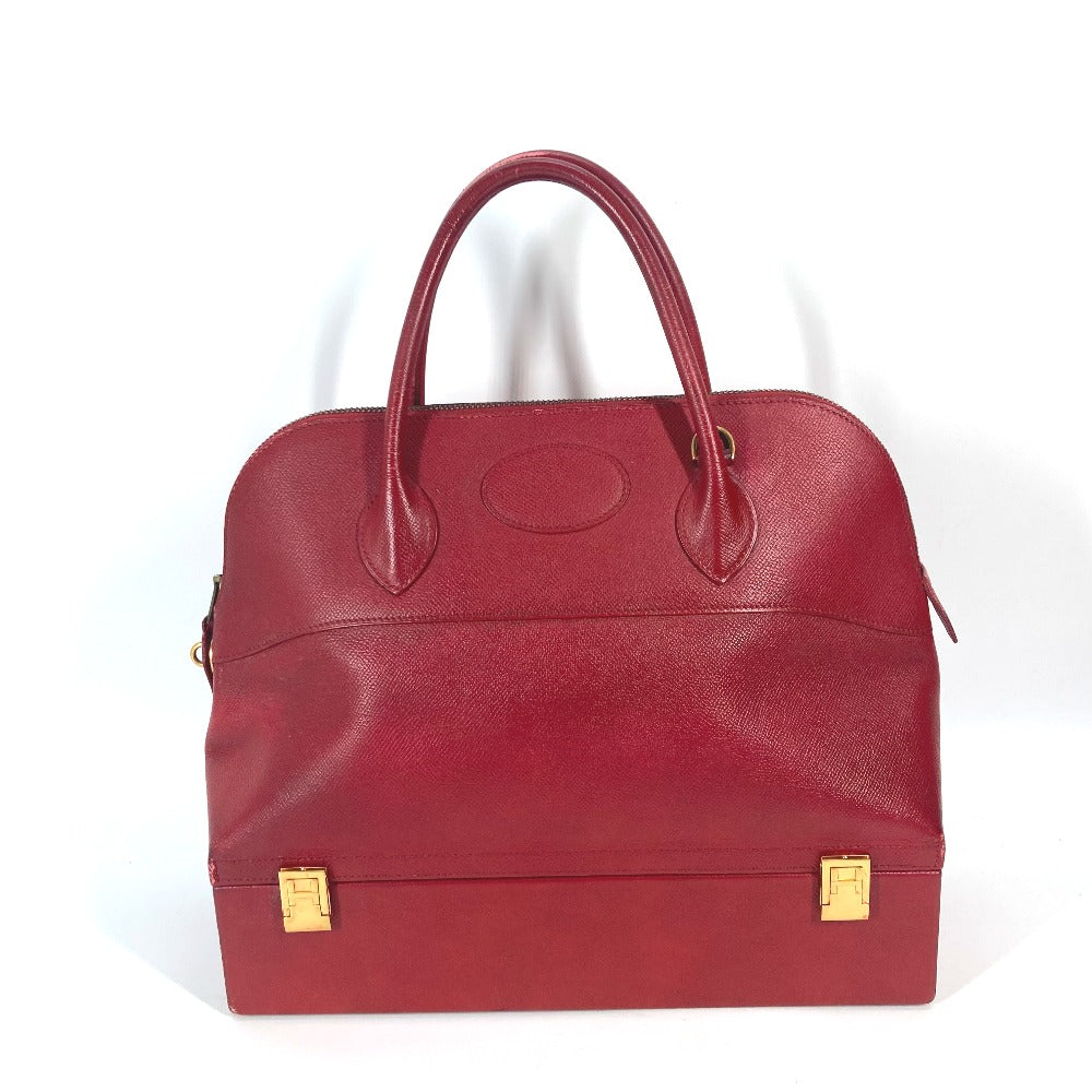Hermes Handbag Courchevel Mcpherson Red Travel Bag