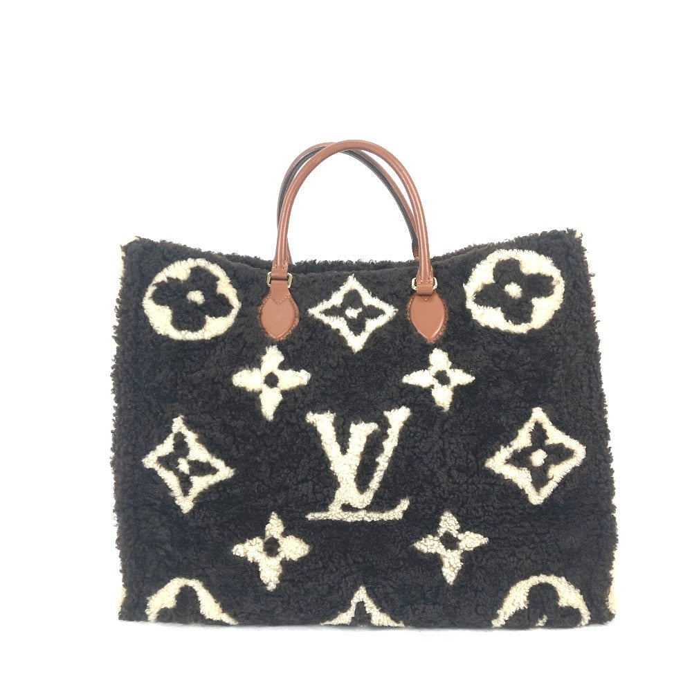 Louis Vuitton M55420 Shearling teddy On go Monogram Leather Brown Shoulder Bag