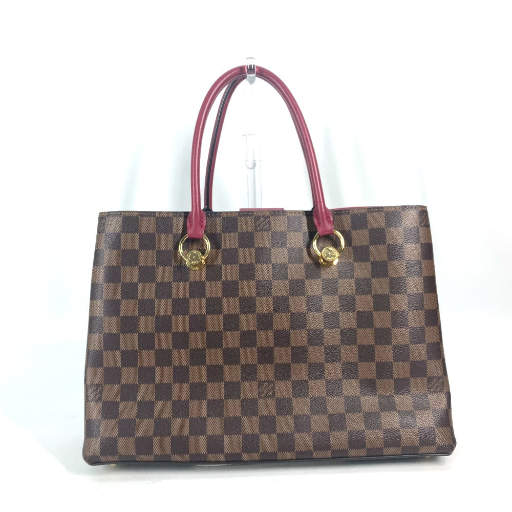 Louis Vuitton N40052 Damier Riverside Damier Charm Canvas Red Handbag