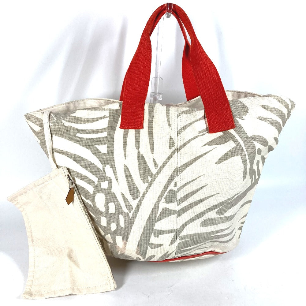 Shoulder Bag With Porch Pannier Platge Canvas Beige