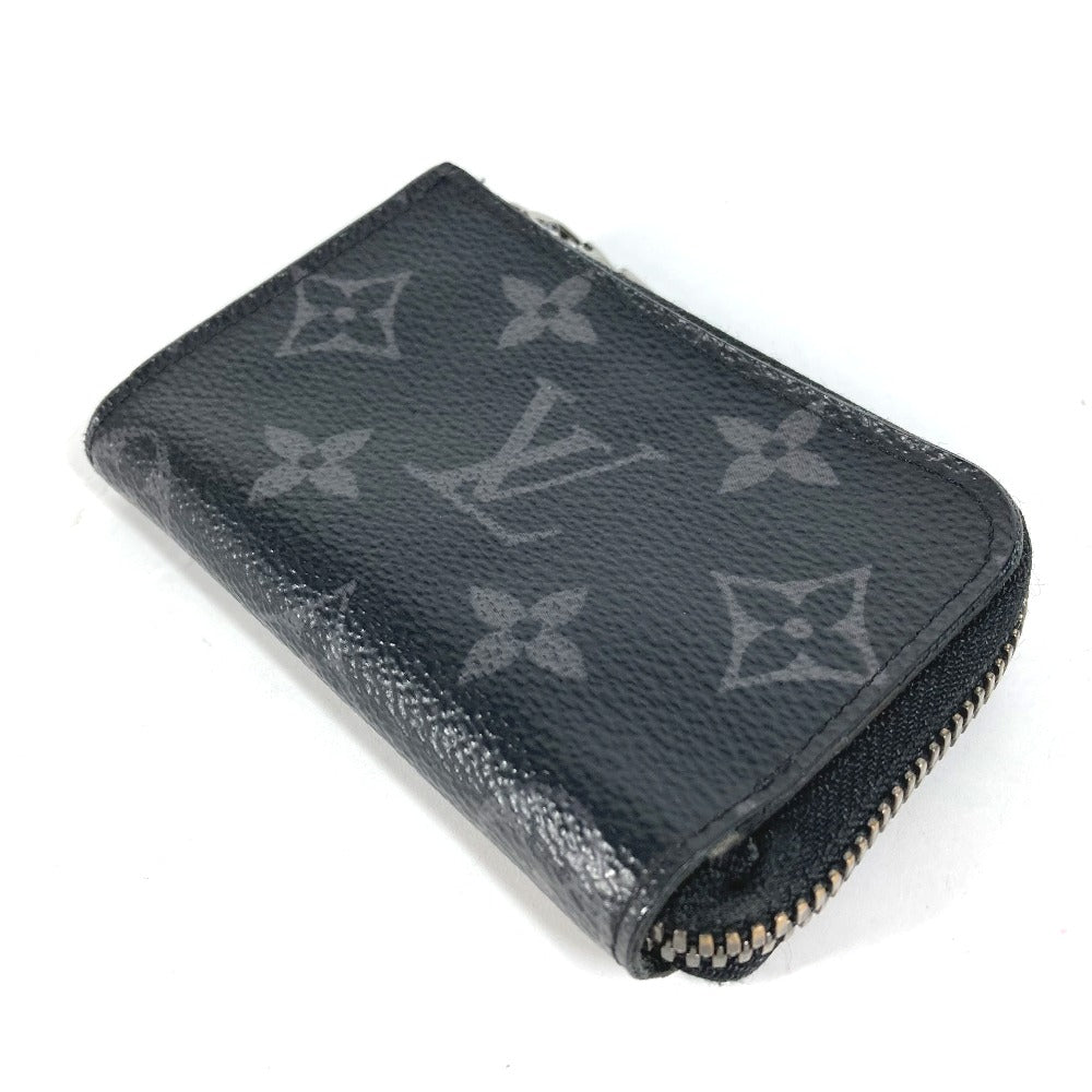 Louis Vuitton Coin Ｍ63536 Eclipse Portemone Monogram Canvas Black Handbag