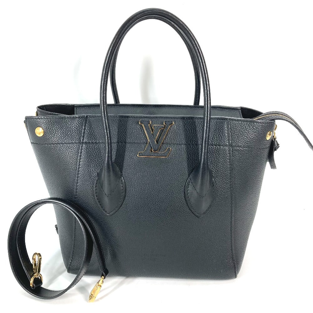 Louis Vuitton M54843 Taurillon Clemence Freedom Leather Black Handbag