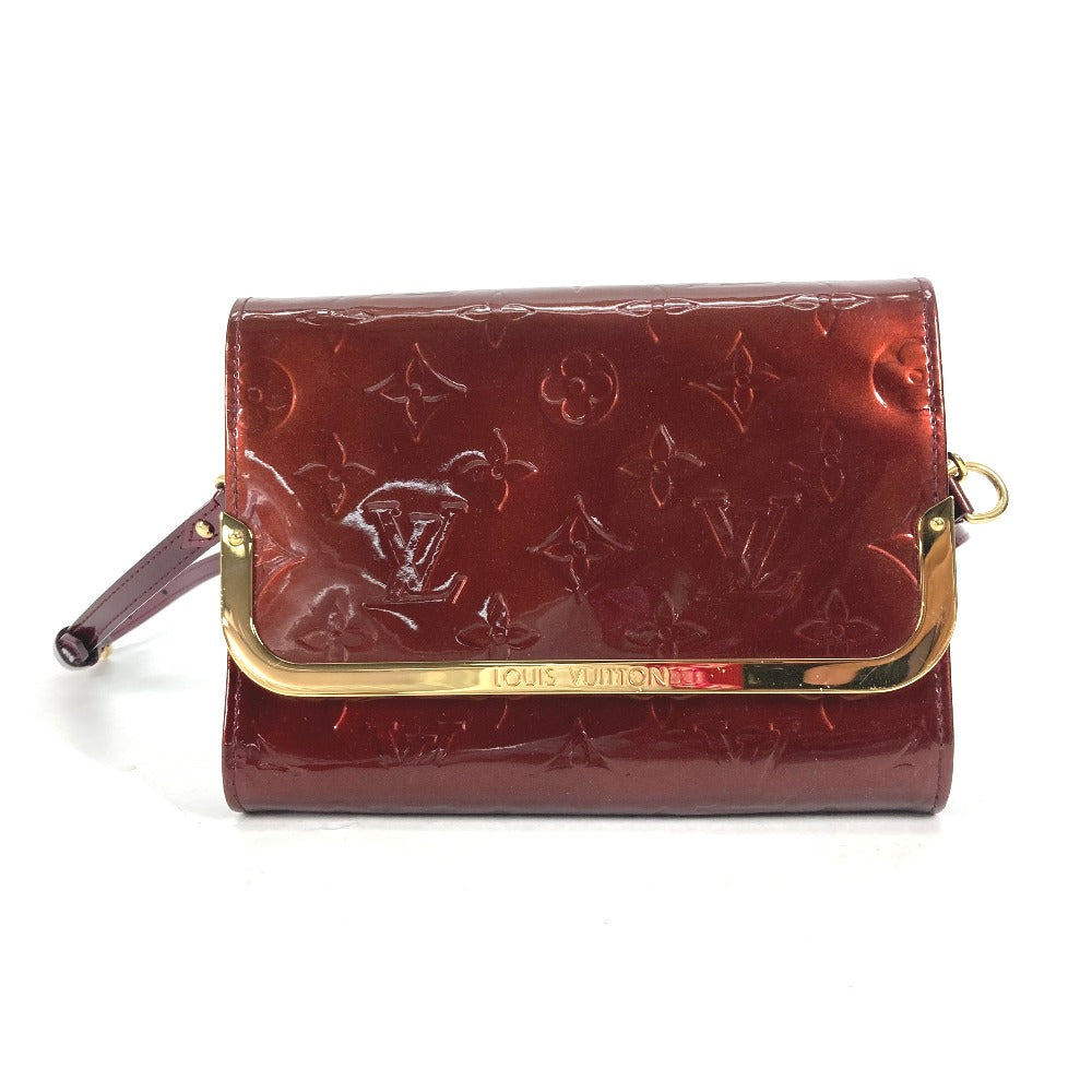 Louis Vuitton M91547 Vernis purple Vernis Rossmore Monogram Clutch Bag