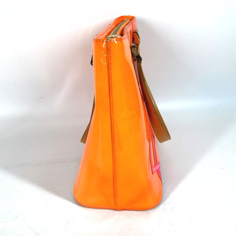 Louis Vuitton M91935 Vernis Fluo Houston Monogram Canvas Orange Shoulder Bag