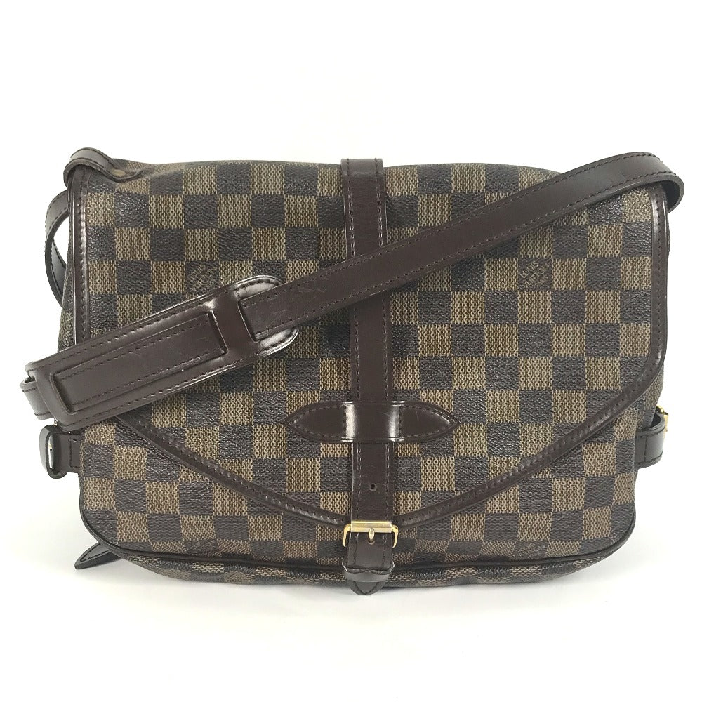Louis Vuitton N48081 Damier Saumur 30 Canvas Brown Shoulder Bag