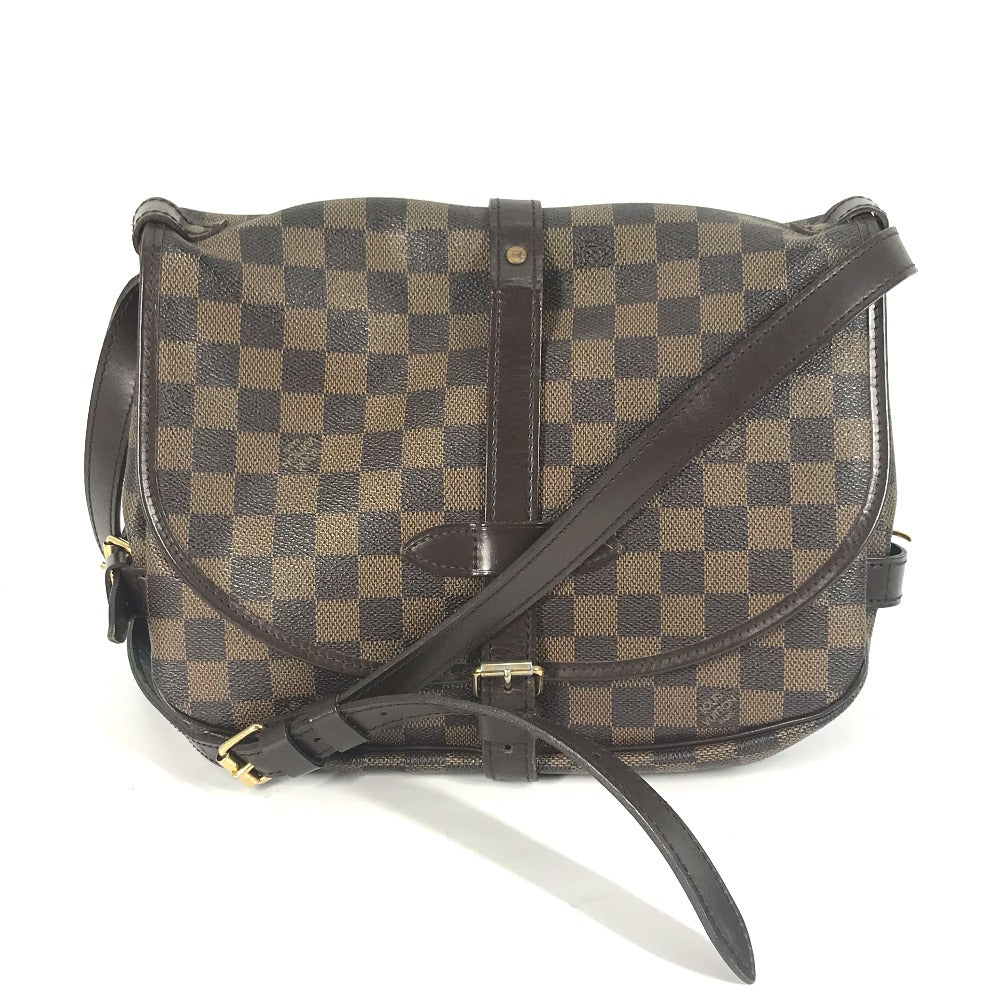 Louis Vuitton N48081 Damier Saumur 30 Canvas Brown Shoulder Bag