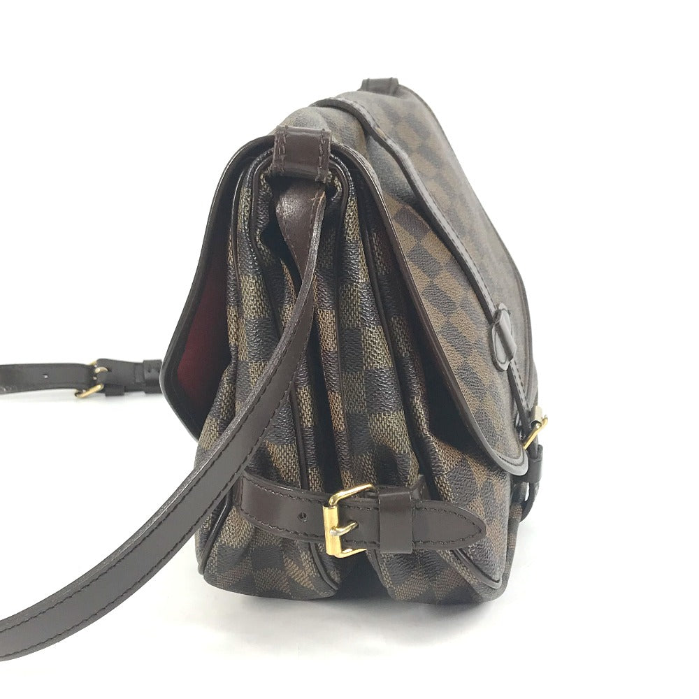 Louis Vuitton N48081 Damier Saumur 30 Canvas Brown Shoulder Bag