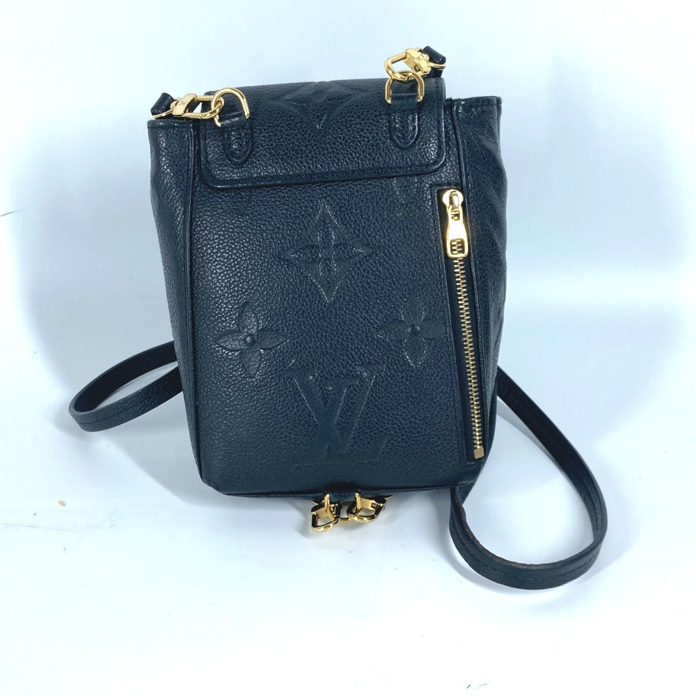 Louis Vuitton Backpack M80596 Ann Platt Ann Monogram Leather Black