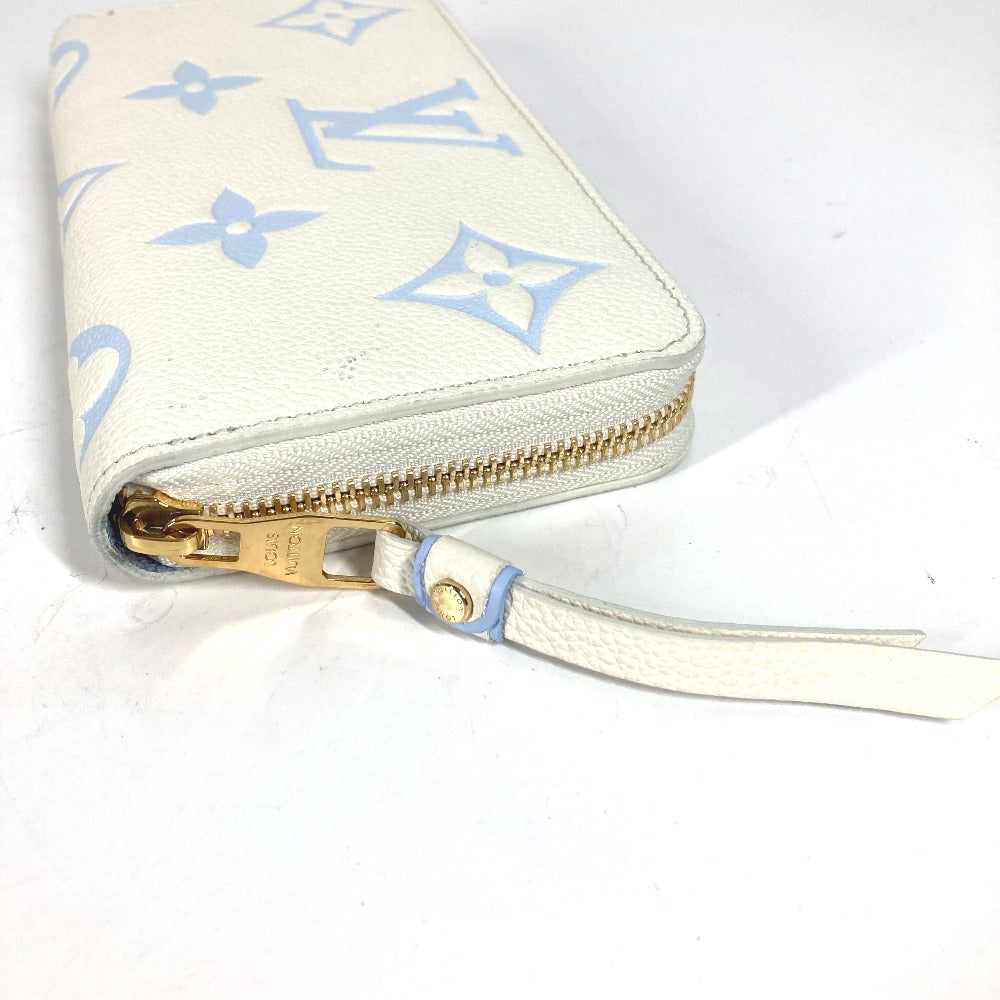 Louis Vuitton Long Purse M83308 Ann Platt Monogram Leather Blue Wallet Case