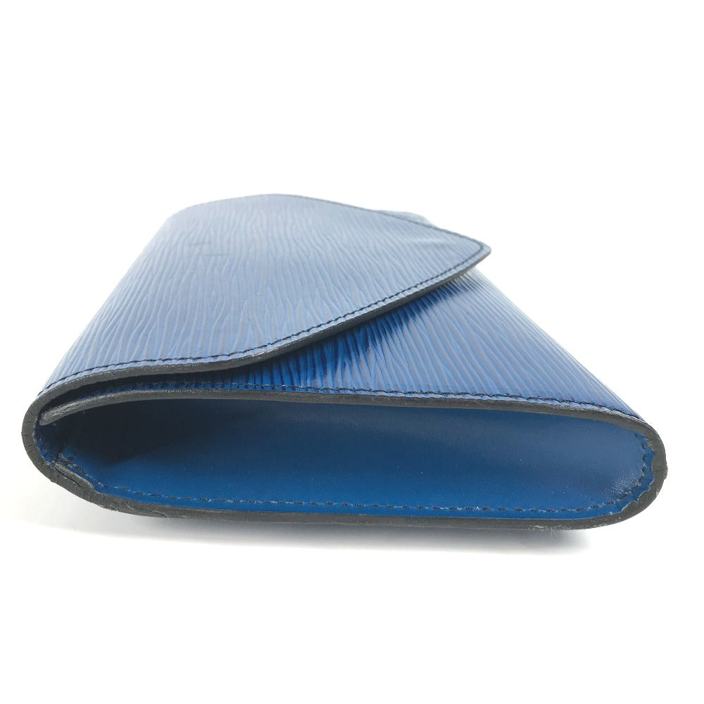 Louis Vuitton M52635 Epi Art deco Leather Blue Clutch Bag