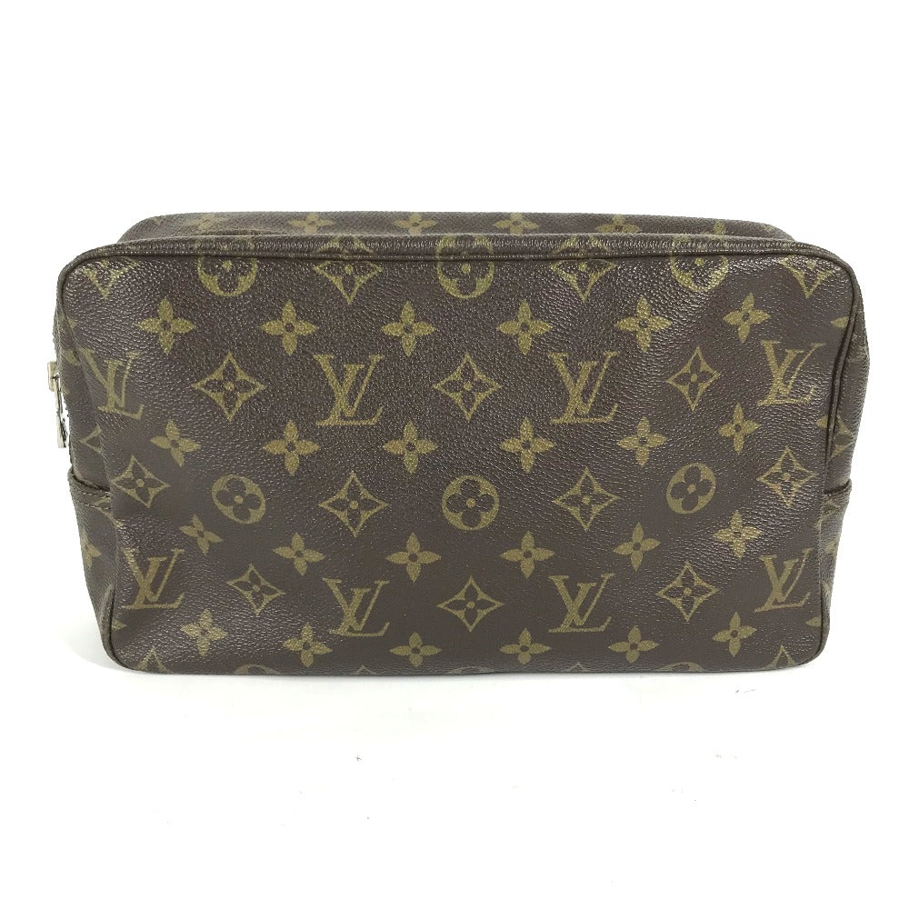 Louis Vuitton Cosmetics Pouch M47522 Truth Cracking Monogram Canvas Brown Handbag G 41