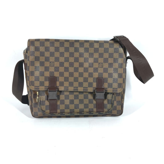 Louis Vuitton N51125 Damier Messenger Melwil Canvas Brown Crossbody Bag