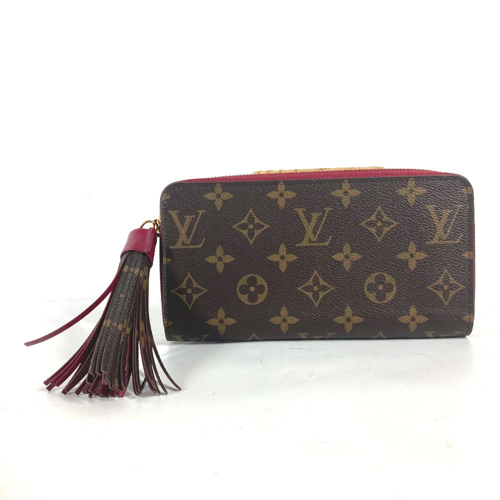 Louis Vuitton Long Purse M62256 Monogrammed tassel Canvas Brown Wallet Case