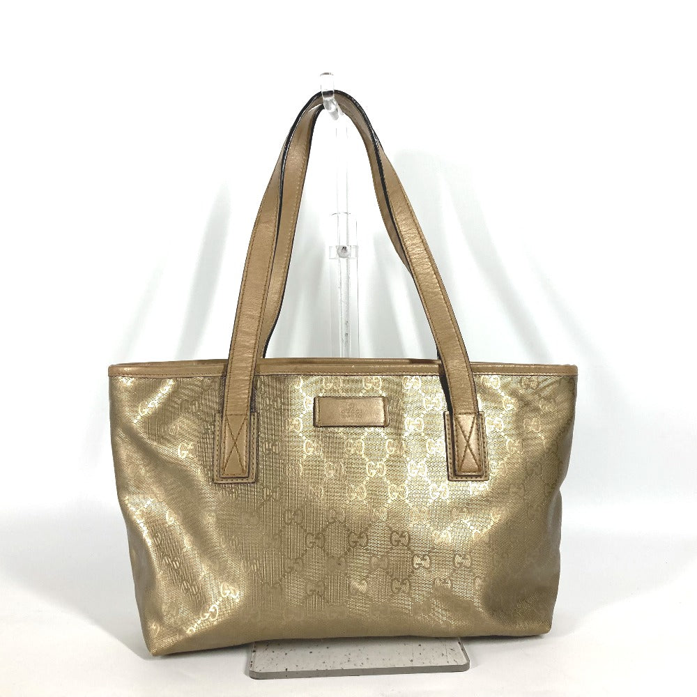 Gucci PVC GG Imprime GG Implication Leather Gold Shoulder Bag