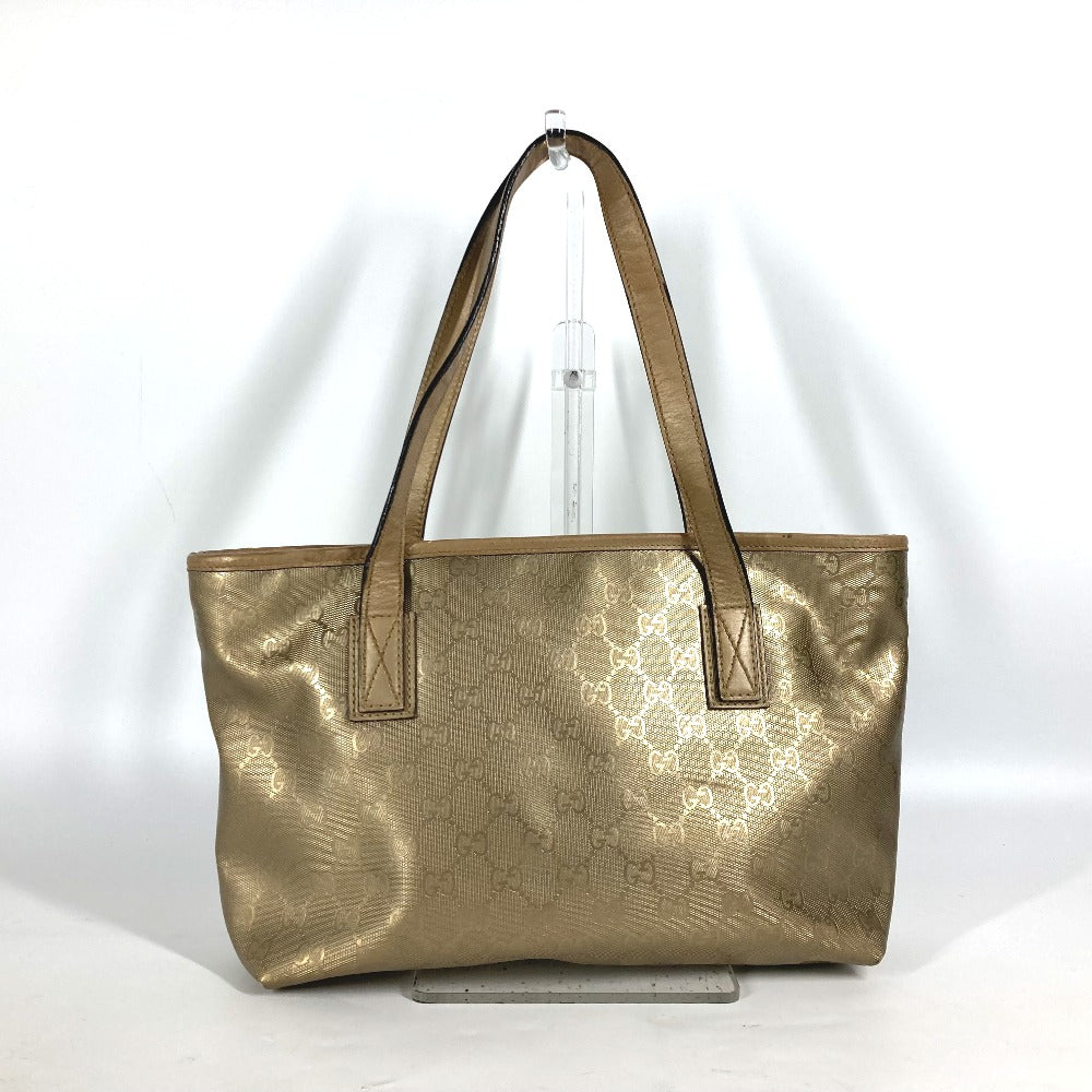Gucci PVC GG Imprime GG Implication Leather Gold Shoulder Bag