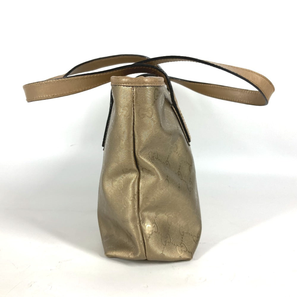 Gucci PVC GG Imprime GG Implication Leather Gold Shoulder Bag
