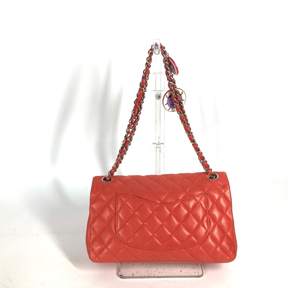 Chanel lambskin Matelasse 25 Ladybug Strawberry Red Shoulder Bag
