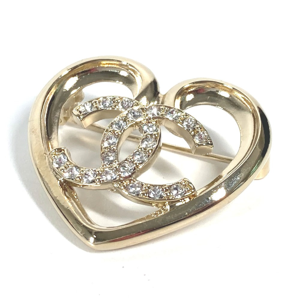 Chanel Brooch tone Gold Handbag