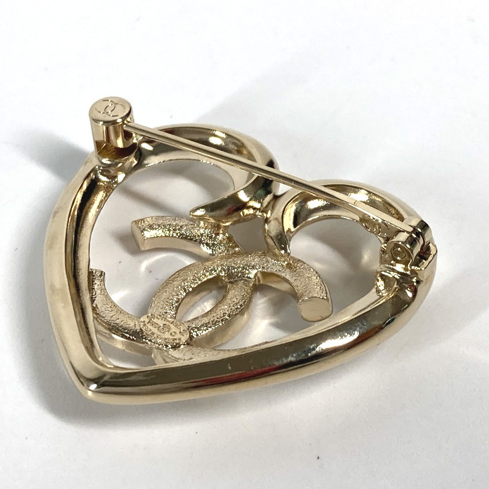 Chanel Brooch tone Gold Handbag