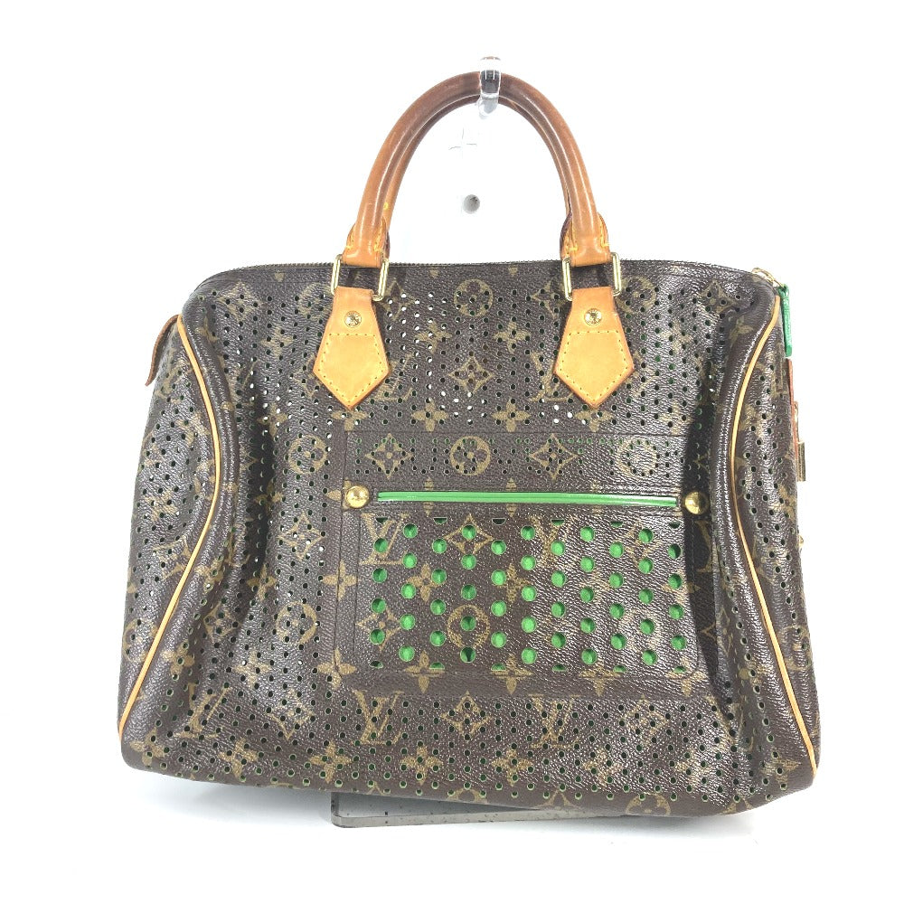 Louis Vuitton M95181 Perfo Speedy 30 Monogram Canvas Green Handbag