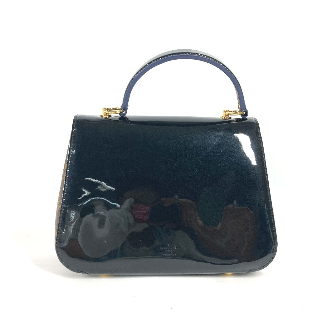 Louis Vuitton M53353 black Cherry wood PM Monogram Leather Canvas Patent Handbag